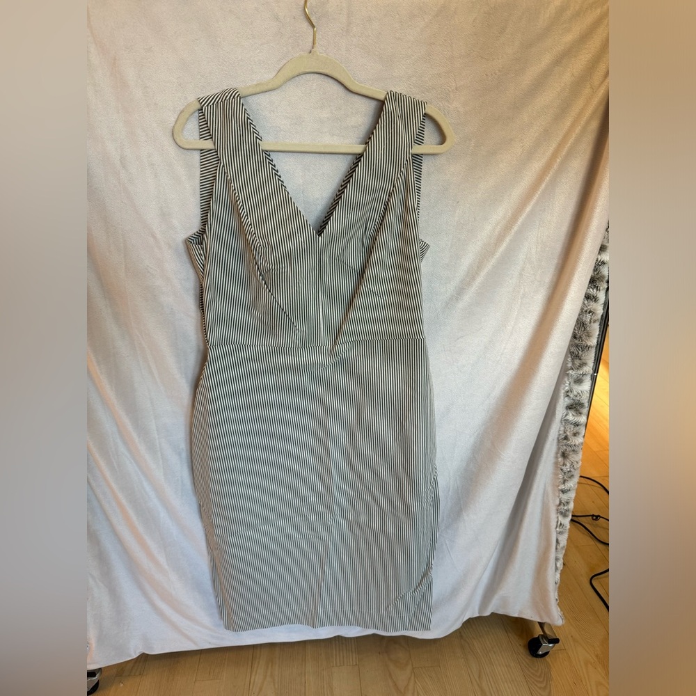 Donna Karan Striped Dress NWT
